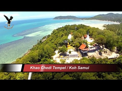 Khao Chedi Tempel / Koh Samui Thailand overflown with my drone