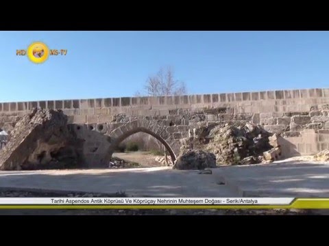 Tarihi Aspendos Antik Köprüsü Ve Köprüçay Nehrinin Muhteşem Doğası - Serik/Antalya