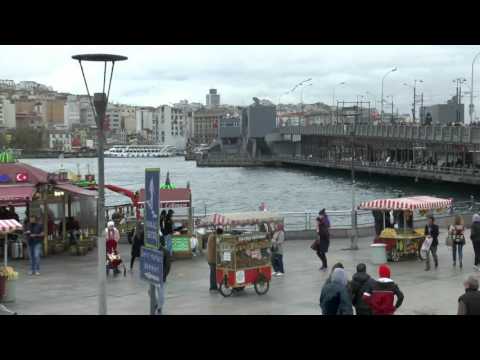 Istanbul. Eminönü and Galata Bridge.