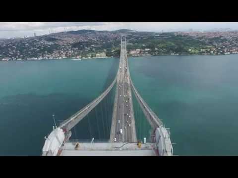 4K Turkey Istanbul Bosporus Bridge Drone View Helicopter Footage Coup FPV RC