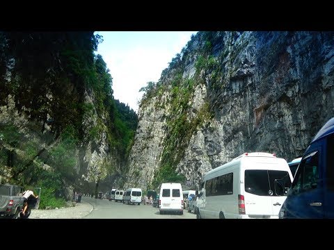 Юпшарский каньон, Абхазия август 2017. Дорога на озеро Рица.