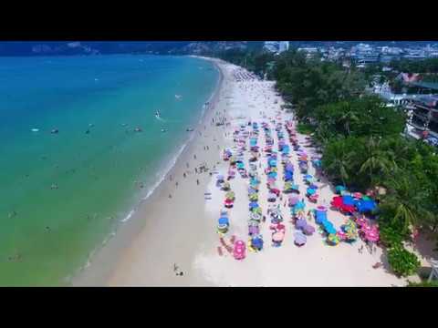 Phuket Patong beach  Thailand 2017 4k