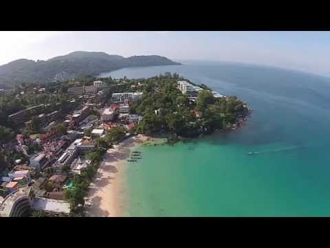 Aerial view at kata beach Phuket, Thailand